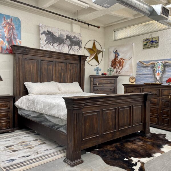 Colorado King Size Bedroom Set (Copper Finish)